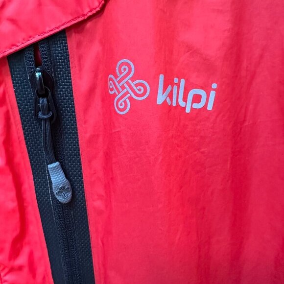 Kilpi Osvaldo Ski Jacket Mens Red &‎ Black Hooded Hook & Loop Closure Cuffs Sz M - Picture 6 of 10